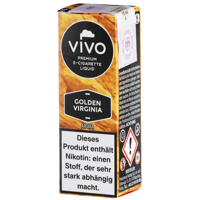 Vivo Liquid Golden Virginia 6mg 10ml Frontansicht World of Smoke
