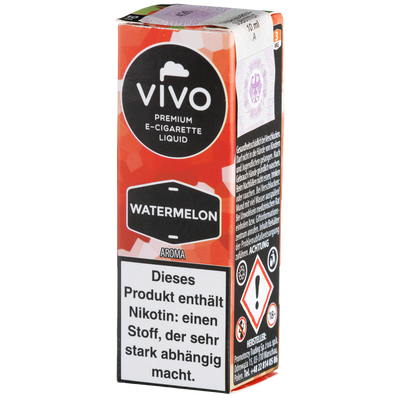 Vivo Liquid Watermelon 3mg 10ml Frontansicht World of Smoke