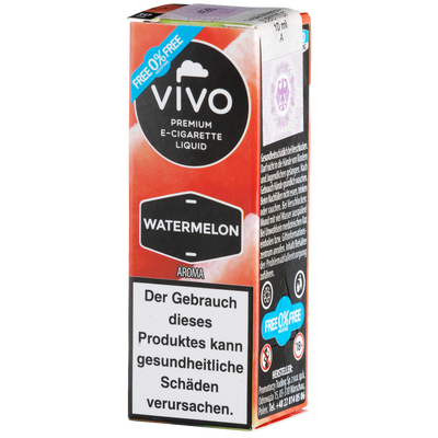 Vivo Liquid Watermelon nikotinfrei 10ml Frontansicht World of Smoke