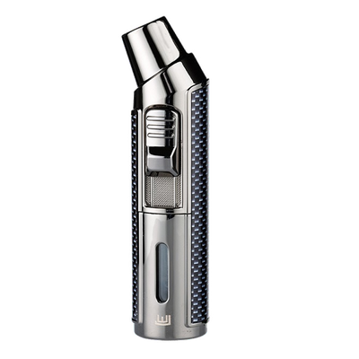 Winjet Premium Feuerzeug 1jet mit Bohrer schwarz Frontansicht World of Smoke