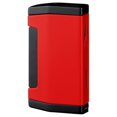 Winjet Premium Feuerzeug 2xJet rot mit Bohrer Frontansicht World of Smoke
