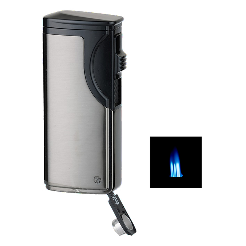 Winjet Premium Feuerzeug 3jet mit Bohrer anthrazit Detailansicht World of Smoke