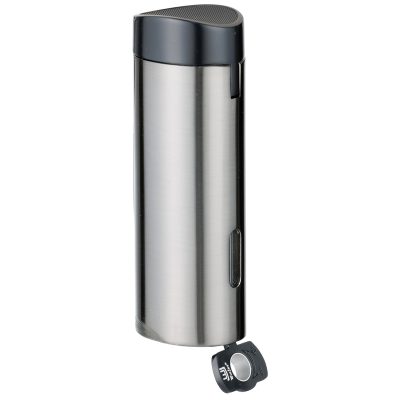 Winjet Premium Feuerzeug 3xJet mit Bohrer anthrazit elektrische Zuendung Detailansicht World of Smoke