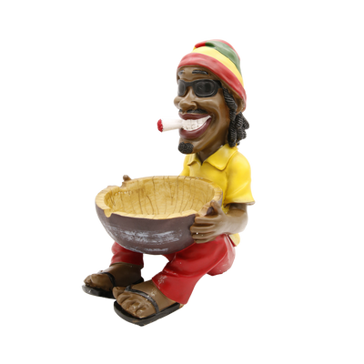 Zigarettenzubehör Rasta Aschenbecher sitzend, 40cm Detailansicht World of Smoke