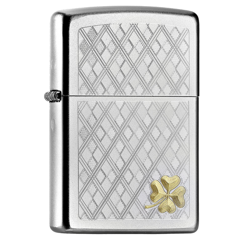 Zippo Feuerzeug 60000987 Satin Chrome Frontansicht World of Smoke