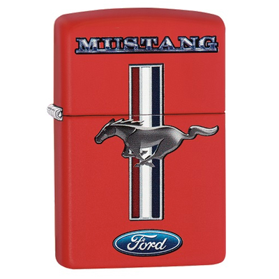 Zippo Feuerzeug 60003580 Ford Mustang Frontansicht World of Smoke