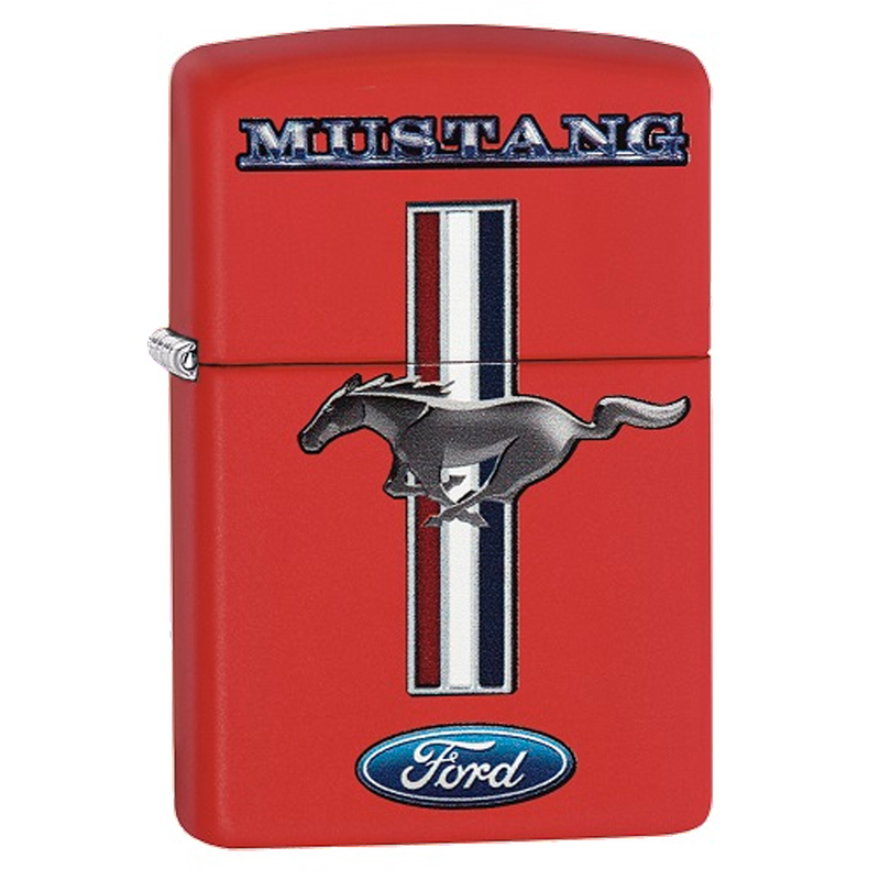 Zippo Feuerzeug 60003580 Ford Mustang Frontansicht World of Smoke